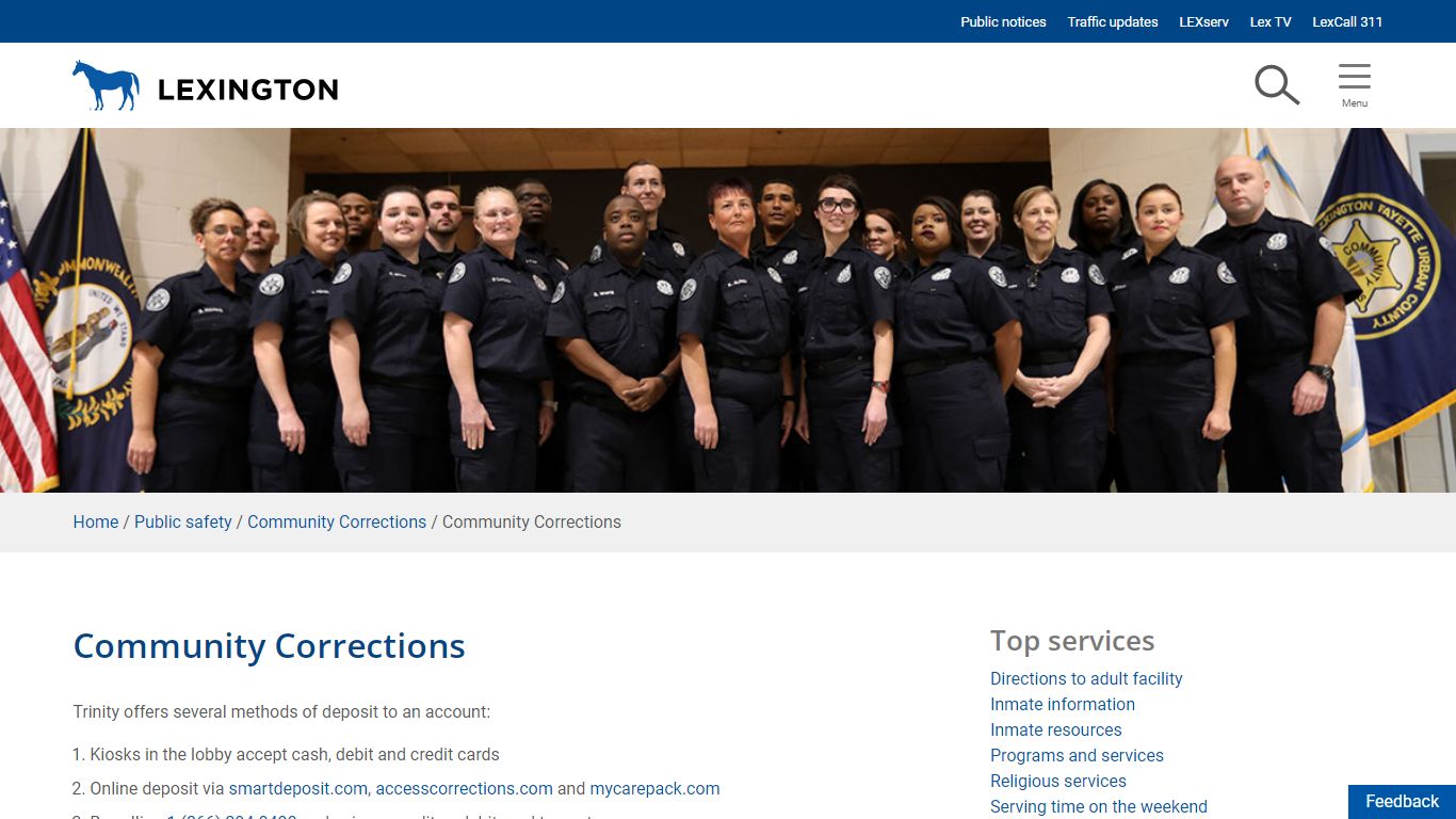 Community Corrections | City of Lexington